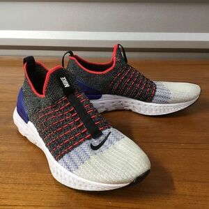 Nike Gray and Red Athletic Shoes